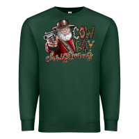 Sports Green cowboy christmas Premium Sweatshirt - SublimationCraftShop