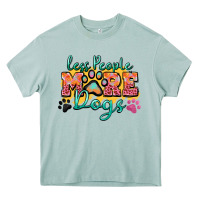 Arona less people more dogs paw zillion Heavy Core Tee - Zillion Design Studio