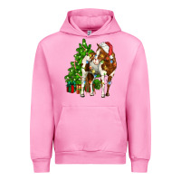 Fuchsia Pink american paint horse christmas tree Urban Hoodie - CowGirlArtShop