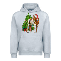 Heather Grey american paint horse christmas tree Urban Hoodie - CowGirlArtShop