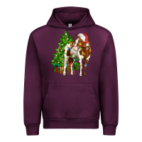 Mauve Wine american paint horse christmas tree Urban Hoodie - CowGirlArtShop