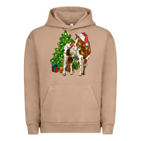 Pigment Burro american paint horse christmas tree Urban Hoodie - CowGirlArtShop