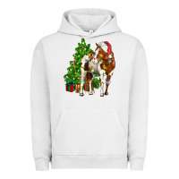 Pigment Lunar Rock american paint horse christmas tree Urban Hoodie - CowGirlArtShop