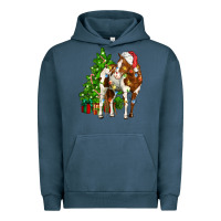 Pigment Midnight Navy american paint horse christmas tree Urban Hoodie - CowGirlArtShop