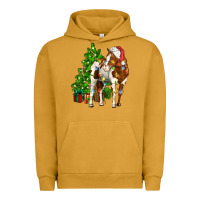 Pigment Peanut Butter american paint horse christmas tree Urban Hoodie - CowGirlArtShop