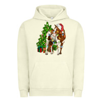 Pigment Pistachio american paint horse christmas tree Urban Hoodie - CowGirlArtShop