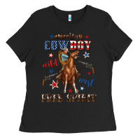Black american cowboy wild west free spirit Ladies Tee - texasbilliewilder