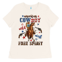 Bone american cowboy wild west free spirit Ladies Tee - texasbilliewilder