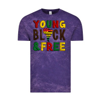 Cloud Purple young black and free Vintage Tee - Artiststas