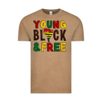 Vintage Coffee young black and free Vintage Tee - Artiststas