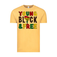 Vintage Mustard young black and free Vintage Tee - Artiststas
