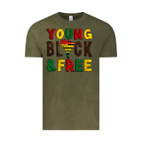 Vintage Olive young black and free Vintage Tee - Artiststas