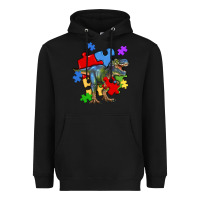 Black autism t rex Heavyweight Hoodie - Artiststas