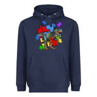 Navy autism t rex Heavyweight Hoodie - Artiststas