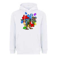 White autism t rex Heavyweight Hoodie - Artiststas