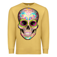 Antique Gold Mexican Skull Premium Sweatshirt - Artiststas