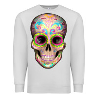 Dove Grey Mexican Skull Premium Sweatshirt - Artiststas