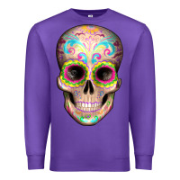 Purple Mexican Skull Premium Sweatshirt - Artiststas
