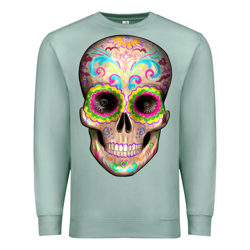 Mexican Skull Premium Sweatshirt by Artiststas | Teevron