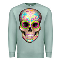 Seafoam Mexican Skull Premium Sweatshirt - Artiststas