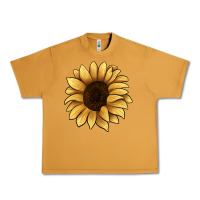 Peanut Butter sunflower Urban Heavy Tee - JahusDesignShop