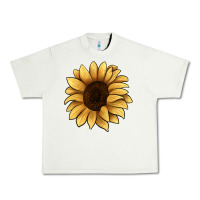 Pistachio sunflower Urban Heavy Tee - JahusDesignShop
