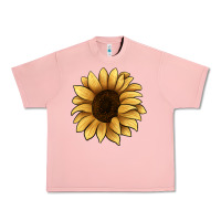 Salmon sunflower Urban Heavy Tee - JahusDesignShop
