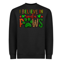 Black i believe in santa paws christmas Heavyweight Sweatshirt - Jasminsmagicworld