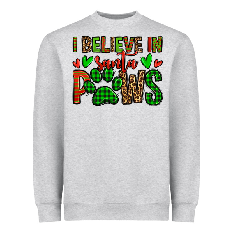 I Believe In Santa Paws Christmas Heavyweight Sweatshirt by Jasminsmagicworld | Teevron