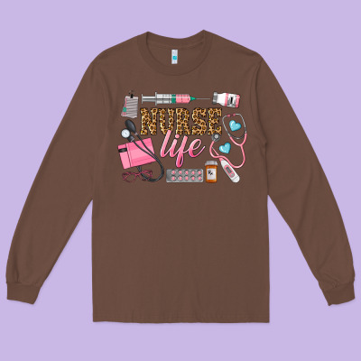 Western Nurse Life Long Sleeve Tee Designed By Lillyallendesigns