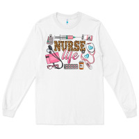 White Western Nurse Life Long Sleeve Tee - LillyAllenDesigns