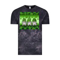 Cloud Black st patricks gnomes Vintage Tee - Jasminsmagicworld