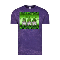 Cloud Purple st patricks gnomes Vintage Tee - Jasminsmagicworld