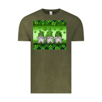 Vintage Olive st patricks gnomes Vintage Tee - Jasminsmagicworld