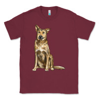 Burgundy chinook dog Classic Tee - LillyAllenDesigns