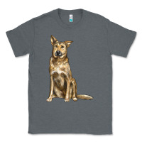 Charcoal Heather chinook dog Classic Tee - LillyAllenDesigns