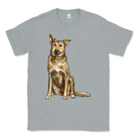 Heather Grey chinook dog Classic Tee - LillyAllenDesigns