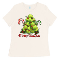 Bone Merry Christmas Tennis Ladies Tee - RanaPortraitStore