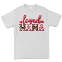 Dove Grey loved mama Premium Tee - RanaPortraitStore