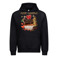 Black merry christmas cupcake chocolate Urban Hoodie - CowGirlArtShop