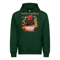 Forest Green merry christmas cupcake chocolate Urban Hoodie - CowGirlArtShop