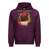 Mauve Wine merry christmas cupcake chocolate Urban Hoodie - CowGirlArtShop