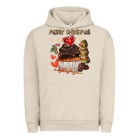 Pigment French Oak merry christmas cupcake chocolate Urban Hoodie - CowGirlArtShop