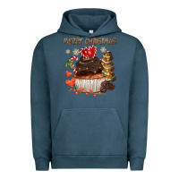Pigment Midnight Navy merry christmas cupcake chocolate Urban Hoodie - CowGirlArtShop