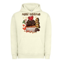 Pigment Pistachio merry christmas cupcake chocolate Urban Hoodie - CowGirlArtShop