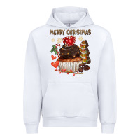 White merry christmas cupcake chocolate Urban Hoodie - CowGirlArtShop