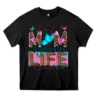 Black being a mom makes my life complete Heavy Core Tee - Zillion Design Studio