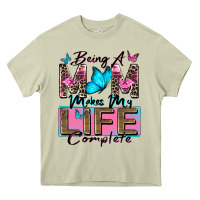 Mossy being a mom makes my life complete Heavy Core Tee - Zillion Design Studio