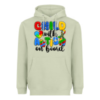 Matcha child with autism on board Heavyweight Hoodie - Artiststas