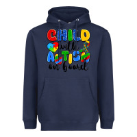 Navy child with autism on board Heavyweight Hoodie - Artiststas